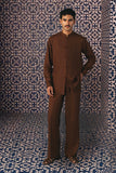 Brown Mandarin Co-Ord Set