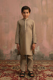 Brown Dori Embroidered Kurta Pajama