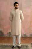 Taupe Beige Cotton Karandi kurta Pajama