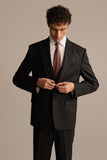 Black Single Breasted Suit