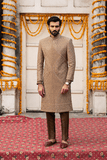 RUSSET BROWN SHERWANI
