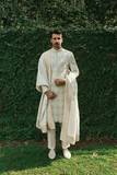 IVORY WHITE EMBROIDERED SHERWANI